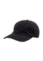 Tag Hat 6-Panel Unstructured Strapback black-washed Vorderansicht