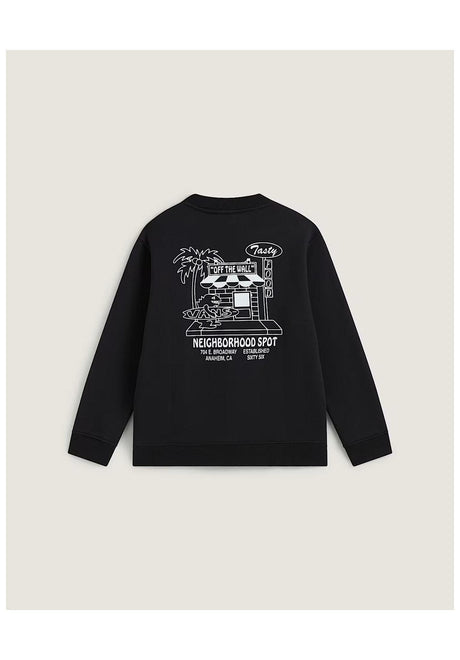 Vans Food Spot Crew Sweatshirt black – Vorderansicht