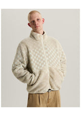 Vans Nights Hi Pile Winterjacke marshmallow – Vorderansicht