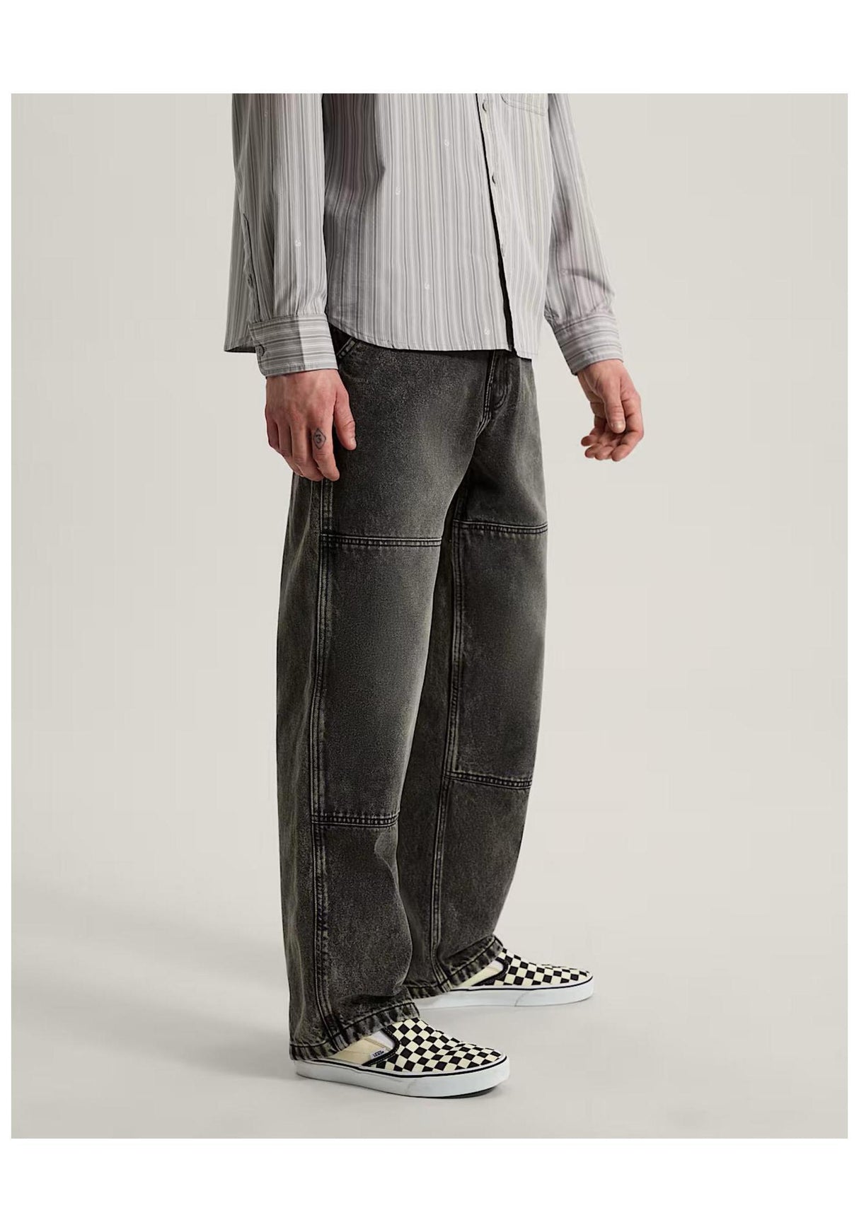 Vans x Rowan Double Knee 2.0 Jeans black-stonewashed – Detailansicht 1