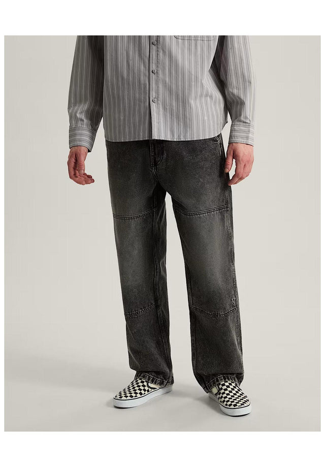 x Rowan Double Knee 2.0 black-stonewashed Vorderansicht