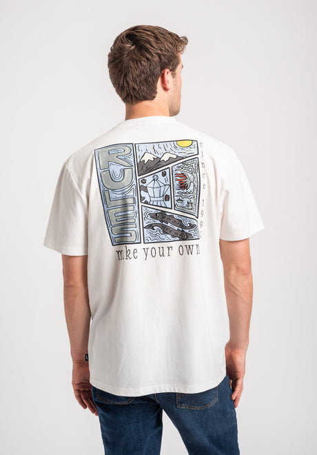 Rules New Terrain T-Shirt offwhite – Rückenansicht