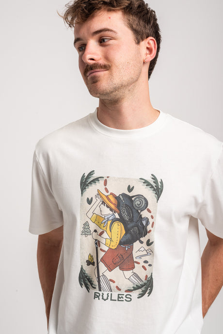 Rules Open Path T-Shirt offwhite – Rückenansicht