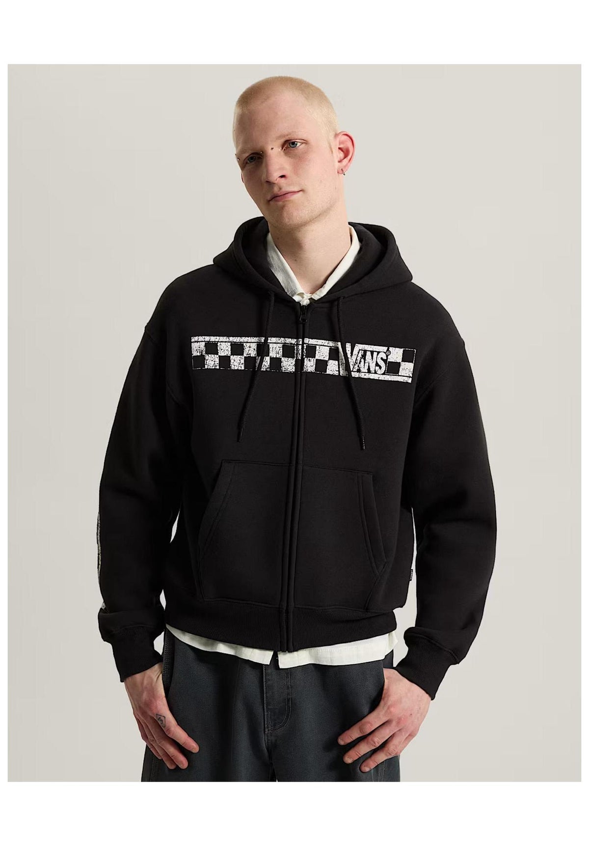 Vans Racing Full Zip Zip-Hoodie black – Rückenansicht