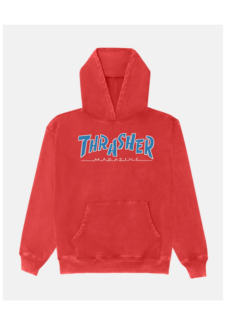 Thrasher Parra Mag Heavyweight Hoodie vintage-red – Vorderansicht
