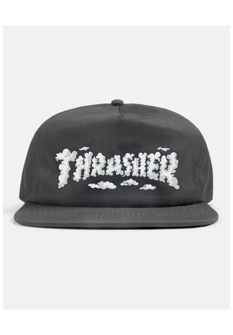 Thrasher Clouds By Spanky Snapback Cap charcoal – Vorderansicht