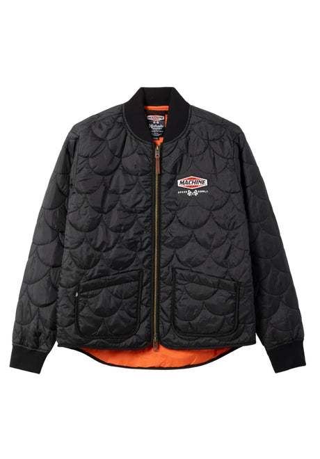 Loser-Machine Liner Übergangsjacke black – Vorderansicht