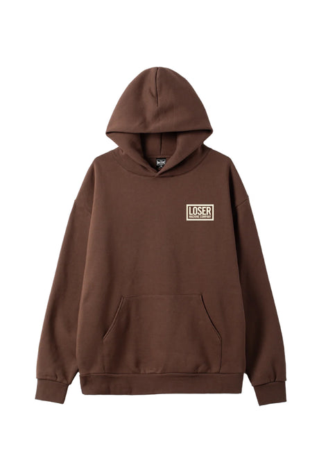 Loser-Machine Loser Box '09 Heavyweight Hoodie brown – Rückenansicht
