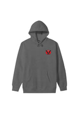 Loser-Machine Powerband Hoodie gunmetal-heather – Vorderansicht