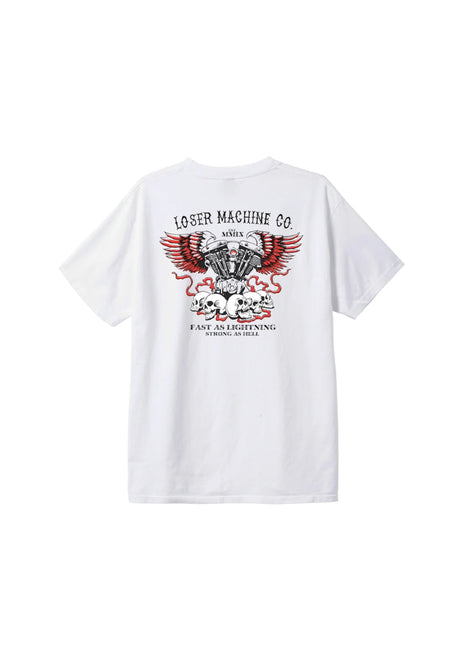 Loser-Machine No Easy Way Out T-Shirt white-enzyme – Vorderansicht