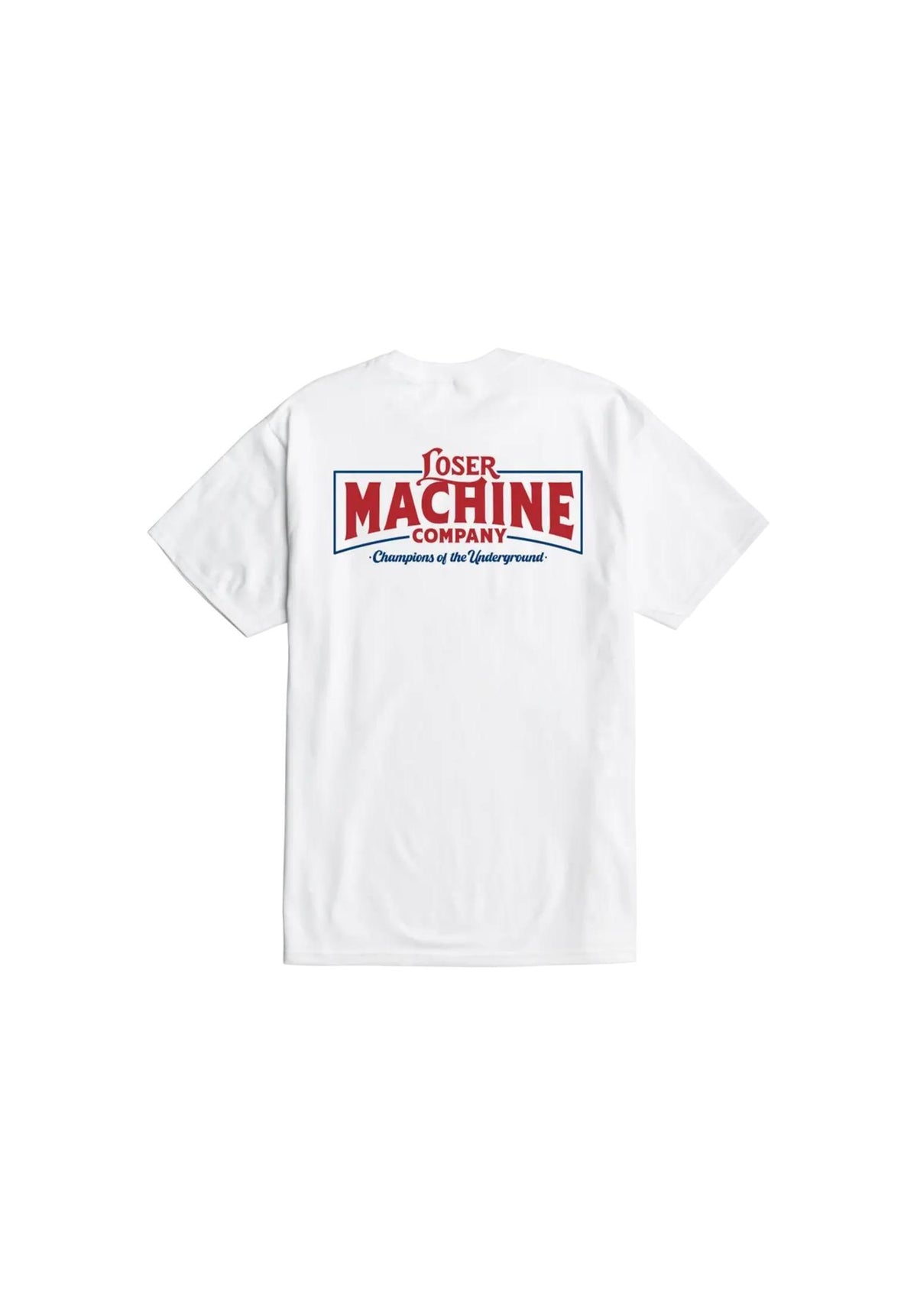 Loser-Machine Benchmark T-Shirt white – Rückenansicht