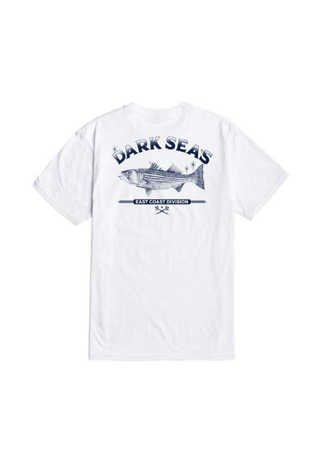 Dark Seas Striped Bass T-Shirt white – Vorderansicht