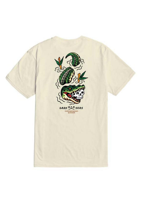 Dark Seas Bite First T-Shirt cream – Vorderansicht