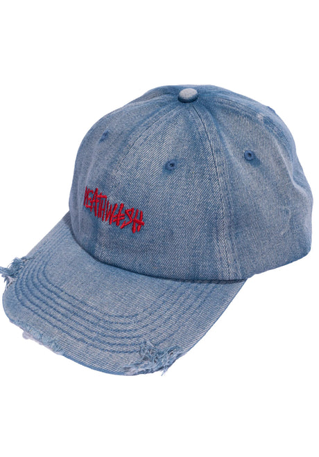 Deathwish Manny Dad Cap denim – Vorderansicht