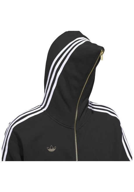 adidas-skateboarding Tysh Trck Jckt Zip-Hoodie black-white – Detailansicht 2