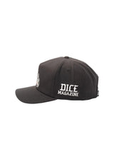Loser-Machine x DICE 5-Panel High Profile Wool Snapback Cap black – Oberansicht