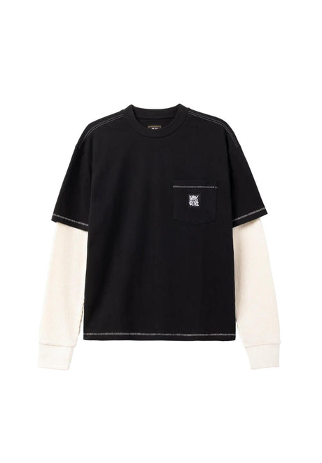 Dark Seas Y2FEER Heavyweight Longsleeve black – Vorderansicht