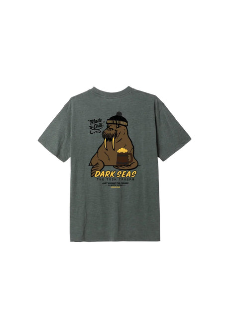 Dark Seas Tusk Tavern T-Shirt mossy-grove-heather – Vorderansicht