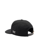 Dark Seas Clinch 5-Panel Canvas Unstructured Strapback Cap black – Rückenansicht