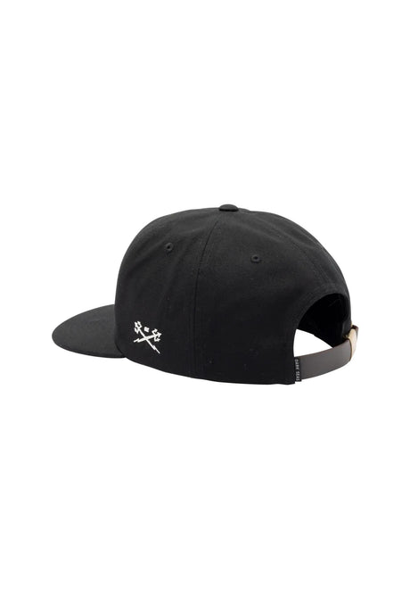 Dark Seas Clinch 5-Panel Canvas Unstructured Strapback Cap black – Rückenansicht