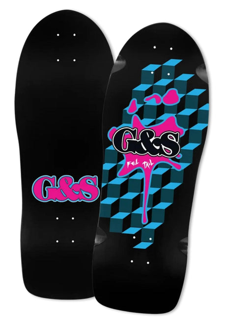 G&S 1984 Reissue Shaped Deck black-blue – Vorderansicht
