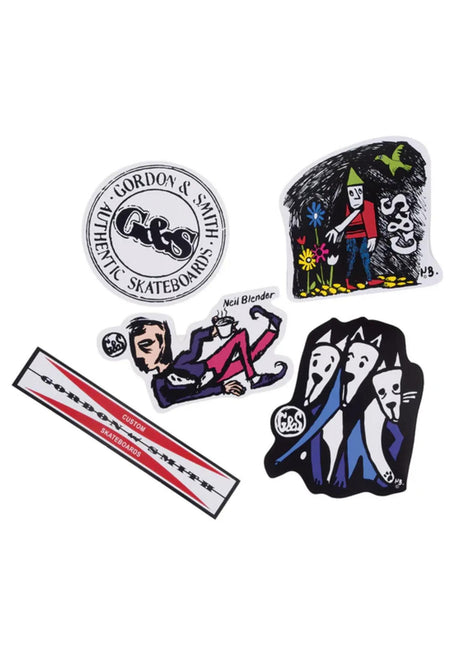 G&S Sticker Pack diverser Artikel multicolor – Vorderansicht