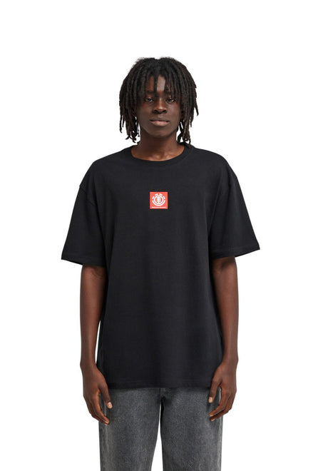Element Square Logo T-Shirt flintblack – Vorderansicht