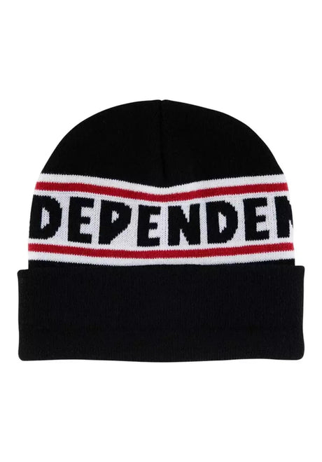 Independent Bar Logo Skull Cap Mütze black – Vorderansicht
