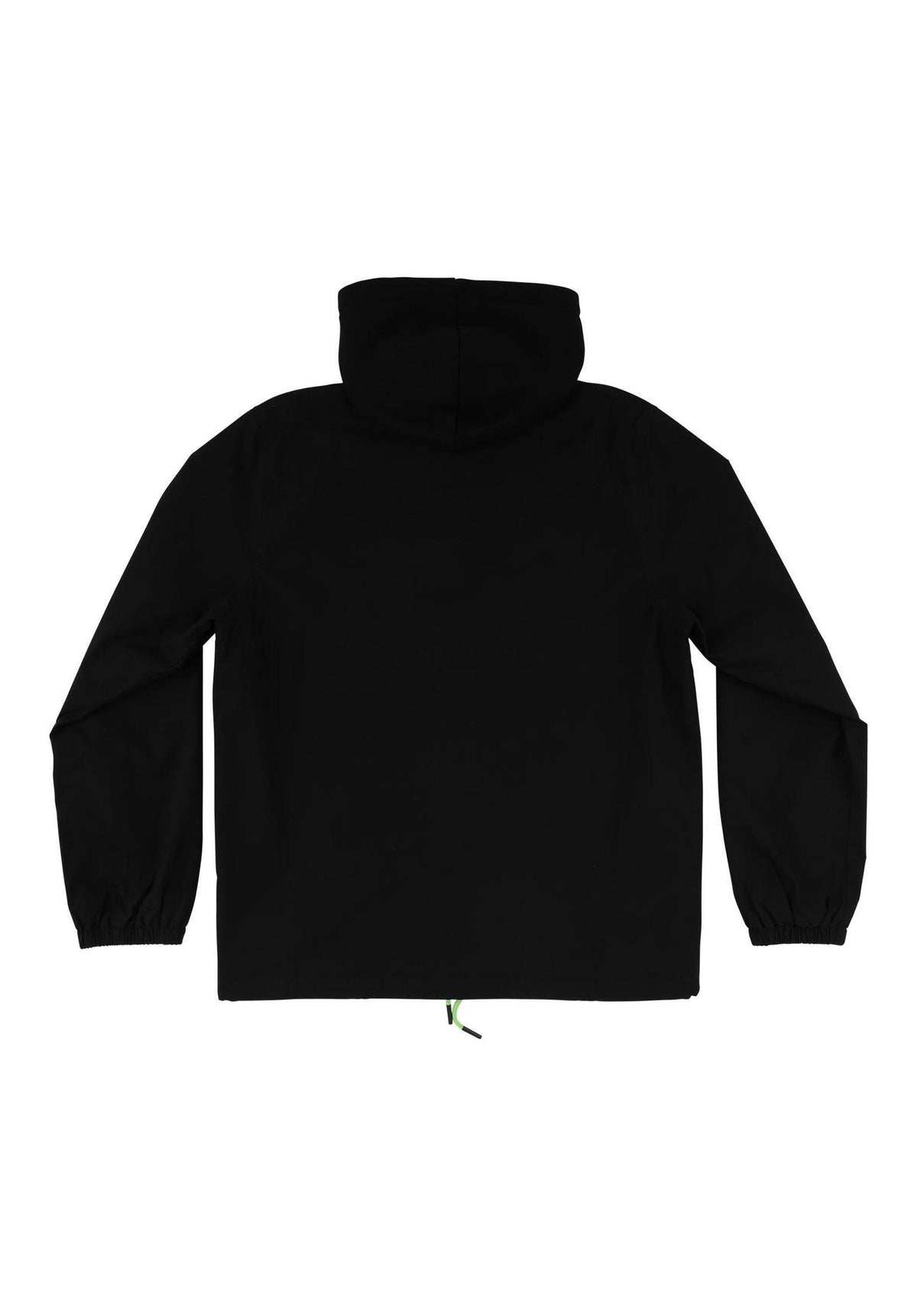 Creature Gravette Cut and Tie Hooded Windbreaker Übergangsjacke black – Rückenansicht
