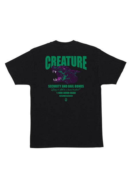 Creature Security Service Heavyweight T-Shirt black – Rückenansicht
