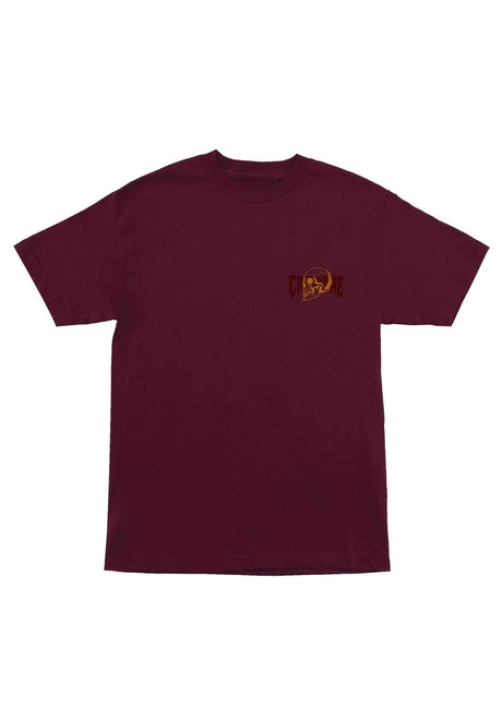 Creature Spiral Skull Heavyweight T-Shirt maroon – Vorderansicht