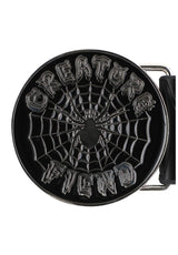 Creature Web Faux Leather Gürtel nickel – Rückenansicht