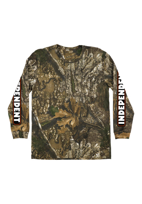 Independent Bar Logo Midweight Longsleeve realtree-apx – Vorderansicht