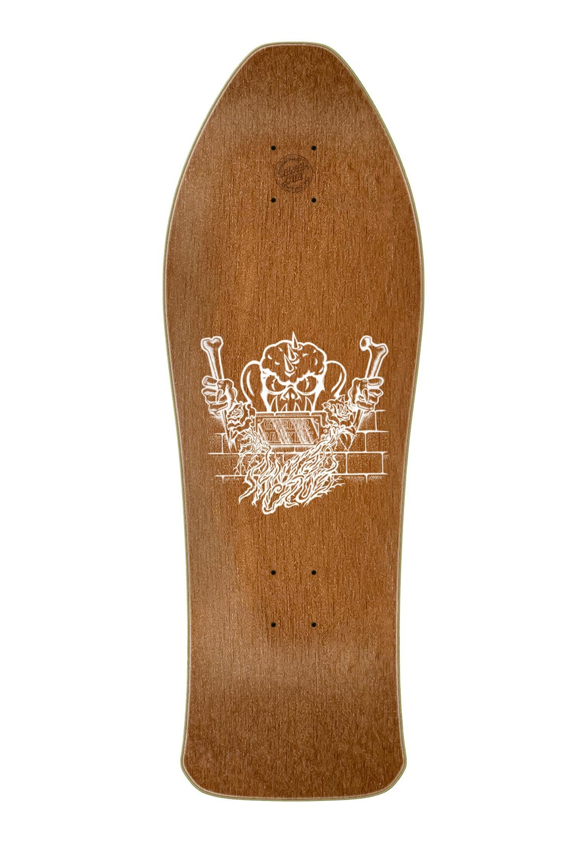 Santa-Cruz Rankine Monster Reissue Deck brown – Rückenansicht
