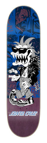 Santa-Cruz Check Gremlin FeelBase Deck blue-purple – Vorderansicht