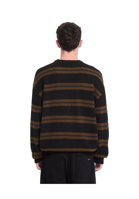Volcom Striperstand Strickpullover black – Rückenansicht