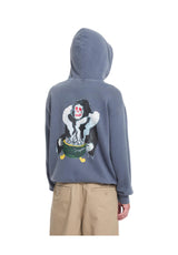 Volcom Boiler Hoodie stormblue – Vorderansicht