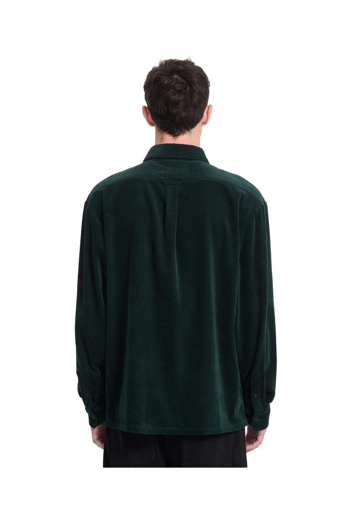 Volcom Fostered II Cord Hemd-Langarm scarab – Rückenansicht