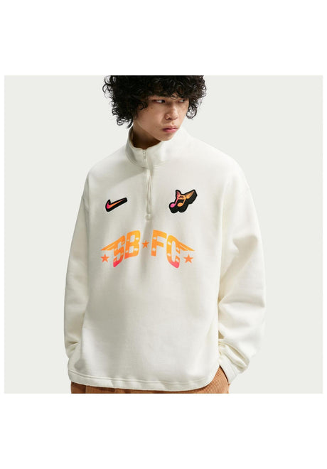Nike SB Half Zip Fleece SB FC Sweatshirt sail – Vorderansicht
