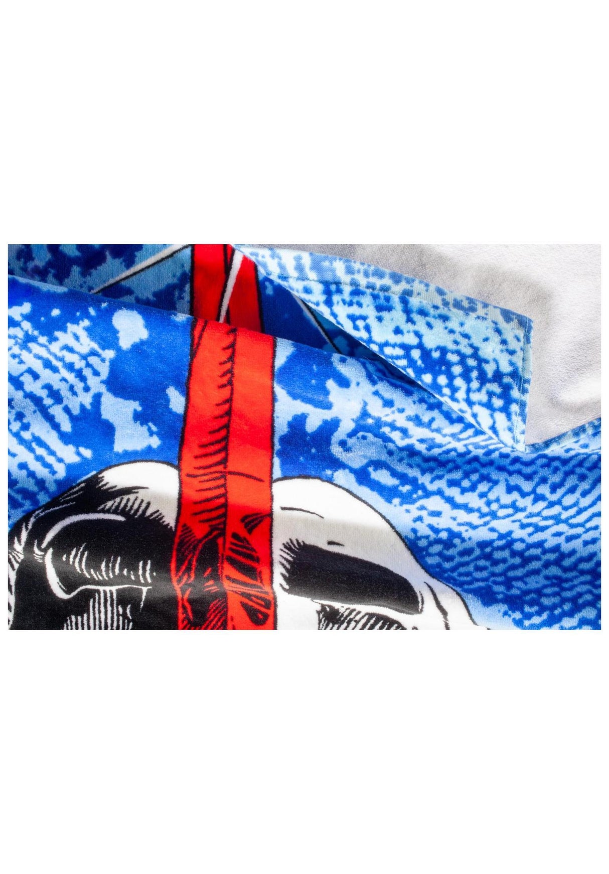 Skull & Sword Towel blue-fade Rueckenansicht