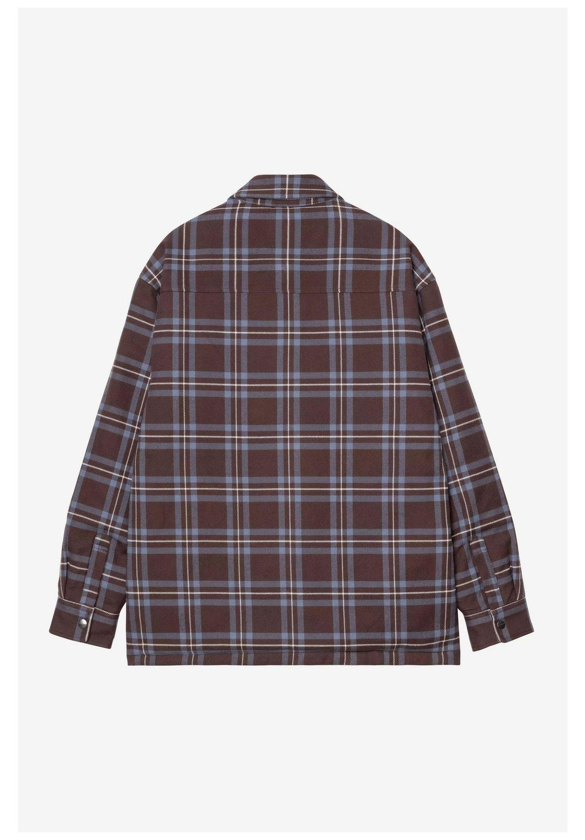 Carhartt WIP Baird Shirt Jac Übergangsjacke bairdcheck-palisander – Rückenansicht