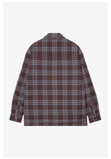 Carhartt WIP Baird Shirt Jac Übergangsjacke bairdcheck-palisander – Rückenansicht