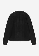 Carhartt WIP Caster Strickpullover black – Rückenansicht