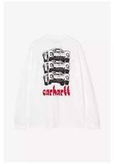 Carhartt WIP Framework Longsleeve white – Vorderansicht