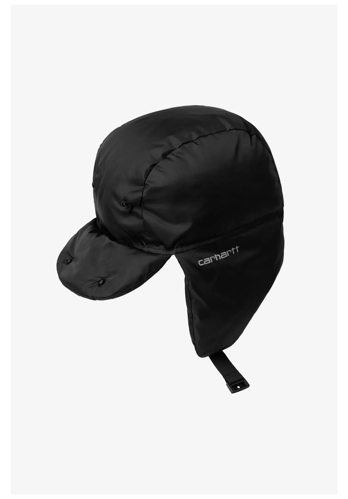 Carhartt WIP Ardon Ear Guard Cap black-shadygrey – Rückenansicht