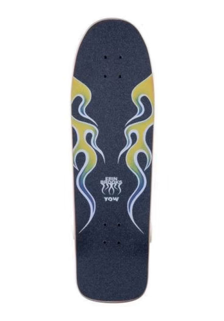 YOW Brooks High Blaze Signature Series Surfskate 32" Cruiser-Komplett white-yellow-red – Rückenansicht