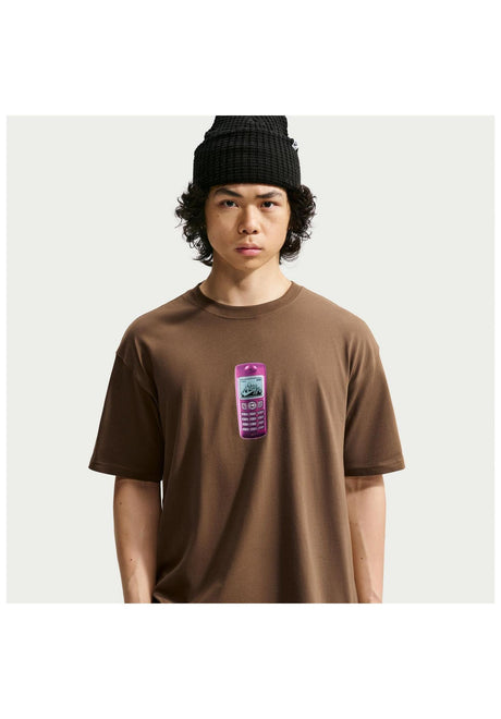 Nike SB LSE Phone T-Shirt brown – Vorderansicht