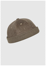 Cleptomanicx Brimless Cord Cap bungeecord – Vorderansicht