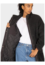 iriedaily Fluffy Teddy Coat Winterjacke blackmelange – Detailansicht 1