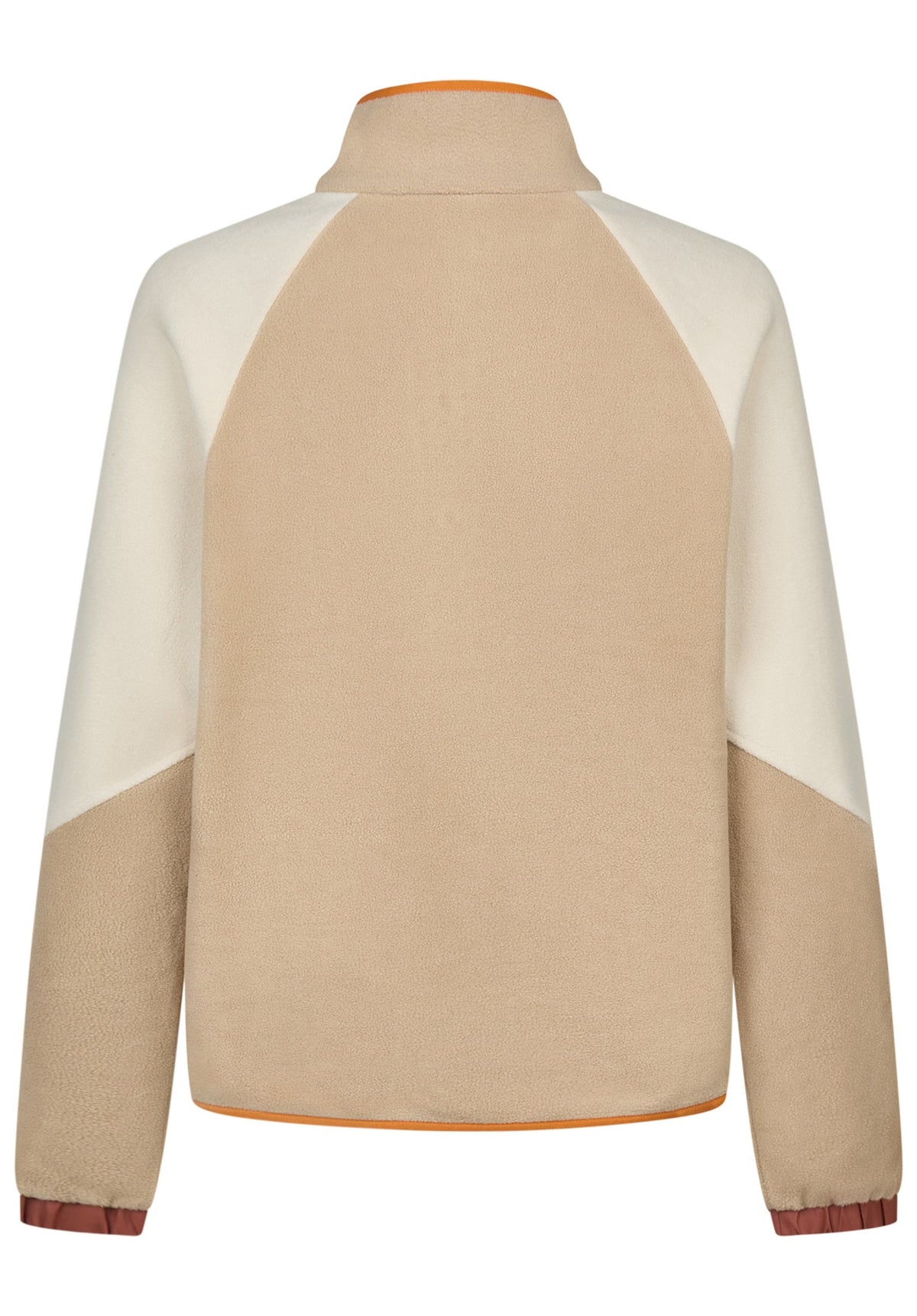 iriedaily Holina Mix Troyer Sweatshirt beige – Rückenansicht